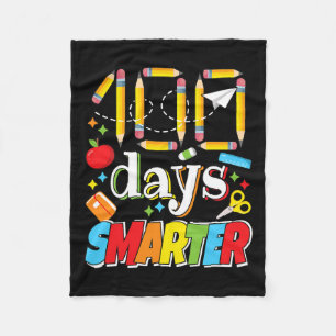 100 Days Of School Celebration Teacher Student 100 Fleece Blanket