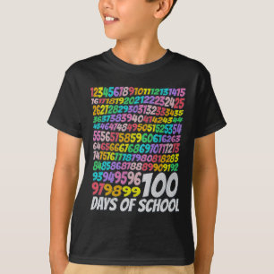 100 Days Of School Colorful Rainbow Teacher Kids G T-Shirt