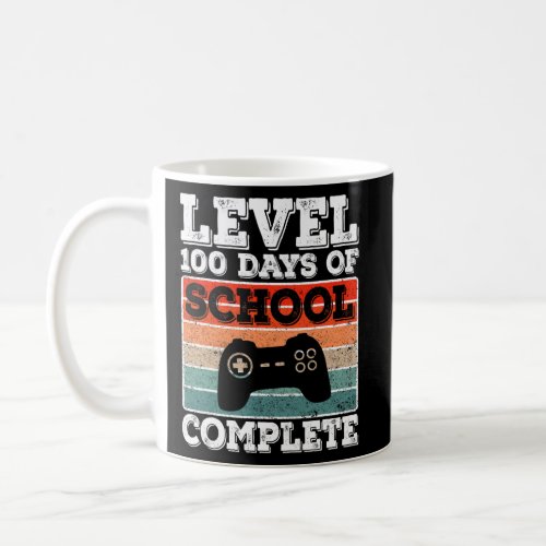 100 Days Of School Complete Gamer Boys Video Games Coffee Mug