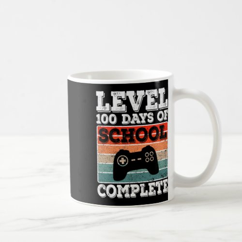 100 Days Of School Complete Gamer Boys Video Games Coffee Mug