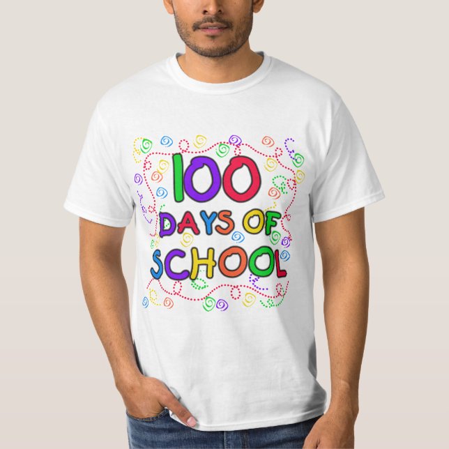 100 Days of School Confetti Tshirts and Gifts (Front)