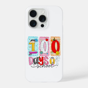 100 Days of School Cute Colorful 100th Day iPhone 15 Pro Case