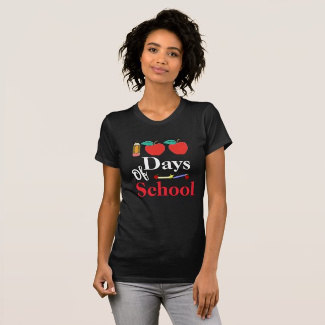100 Days of School Design T-Shirt (Front Full)