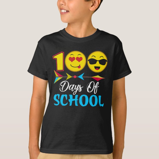 100 Days of School Emoji Shirt (Front)