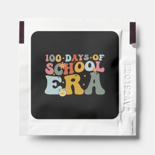  100 Days Of School Era Groovy Teacher Kids Hand Sanitizer Packet