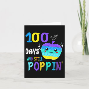 100 Days Of School For Fidget Popit Lovers Boys Gi Card