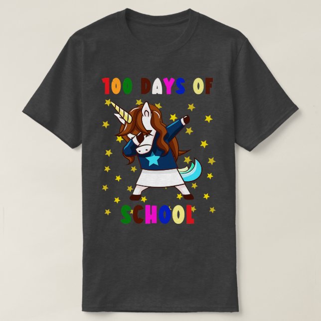 100 Days Of School For Girls 3 T-Shirt (Design Front)