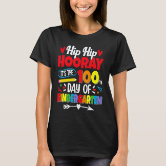 100 Days Of School For Kids Boys Kindergarten Teac T-Shirt