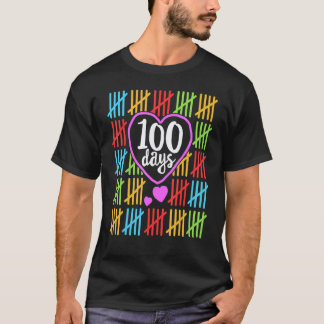 100 Days of School for Teachers Women Counting T-Shirt