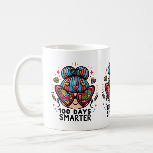 100 Days Of School Funny 100 Days Smarter Coffee Mug
