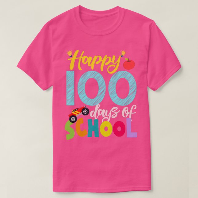 100 Days Of School Funny Kids Gift Back To Shcool  T-Shirt (Design Front)