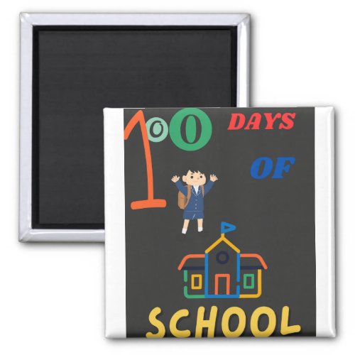 100 DAYS OF SCHOOL FUNNY STICKERS MAGNET