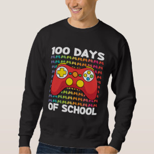 100 Days of School Gamer Boy Costume Outfit Game C Sweatshirt