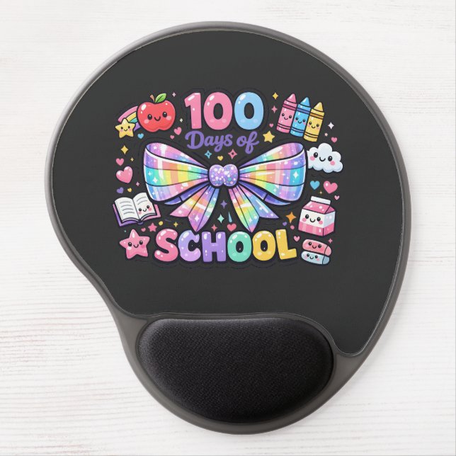100 Days Of School  Gel Mouse Pad (Front)