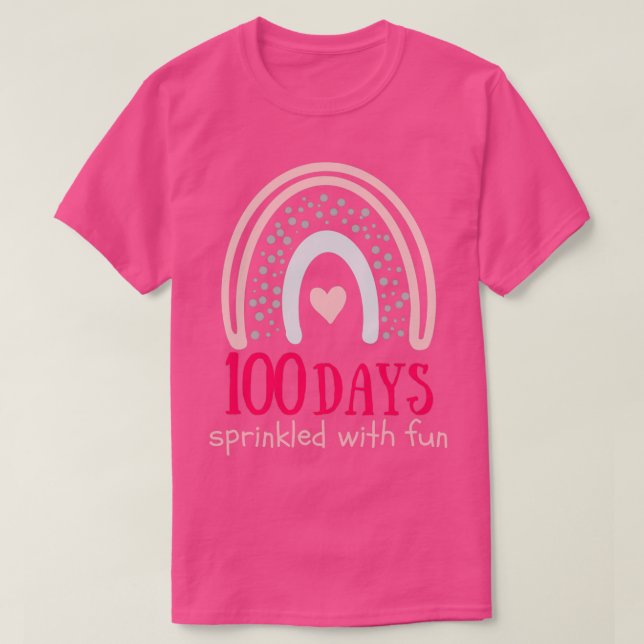 100 days of school girl design 1 T-Shirt (Design Front)