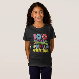 100 days of school girls kindergarten 100th day of T-Shirt