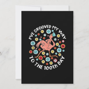 100 Days Of School Groove Flamingo Face Mask Save The Date