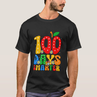 100 Days of School Groovy 100 Days Smarter Kids Gi T-Shirt