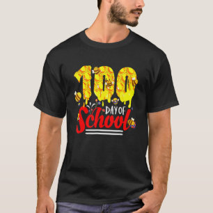 100 Days Of School Group Cute Bees Funny Teachers T-Shirt