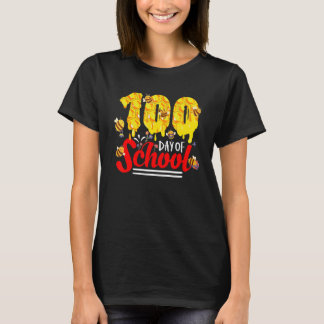 100 Days Of School Group Cute Bees Funny Teachers T-Shirt