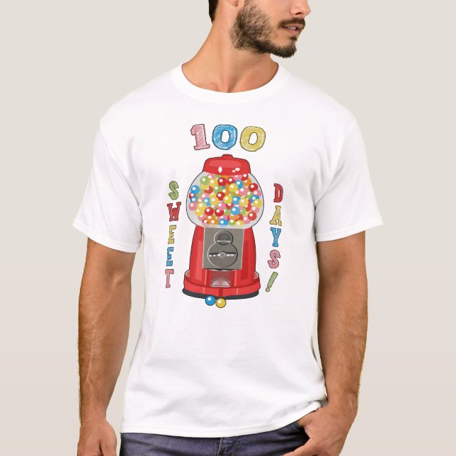 100 Days of School Gumball Machine  T-Shirt (Front)