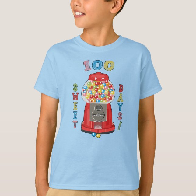 100 Days of School Gumball Machine  T-Shirt (Front)