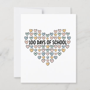 💖 100 Days of School Heart Design