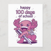 100 days of school invitation (Front)
