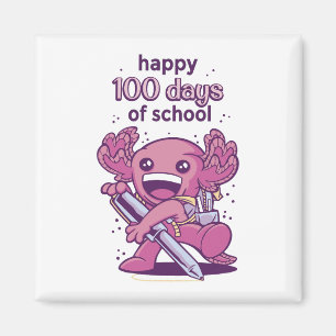 100 days of school invitation magnet