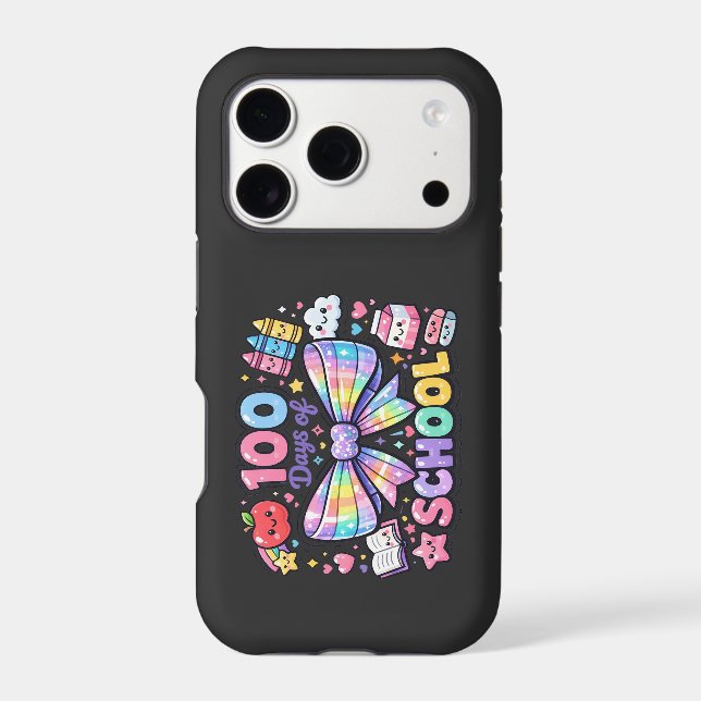 100 Days Of School  iPhone Case (Back)