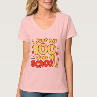 100 Days of School Kawaii Style Design  T-Shirt