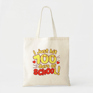 100 Days of School Kawaii Style Design Tote Bag