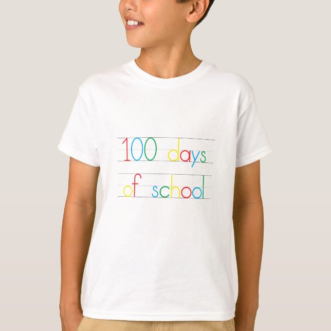 100 Days of School Kids T-Shirt (Front)
