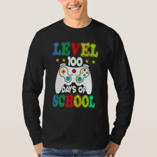 100 Days of School Level Unlocked Video Games Game T-Shirt