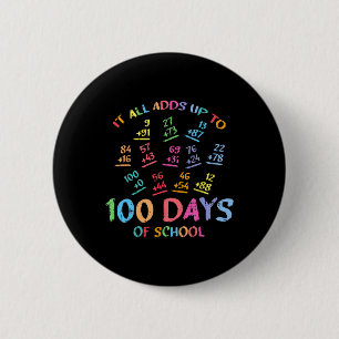 100 Days Of School Math Addition 100th Teacher Stu Button