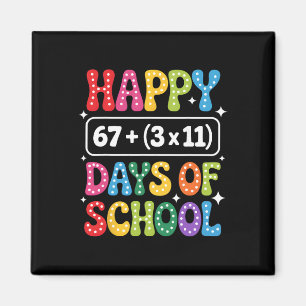 100 Days Of School Math Equation Groovy 67 Meme Te Magnet