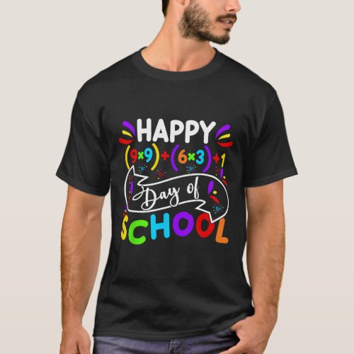 100 Days Of School Math Teacher 100th Day Of Schoo T_Shirt