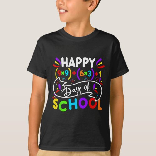 100 Days Of School Math Teacher 100th Day Of Schoo T_Shirt