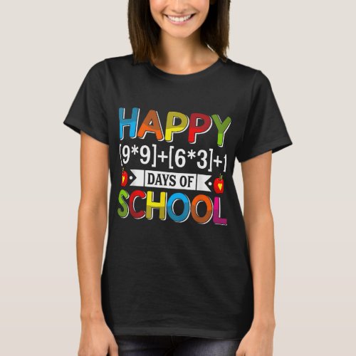 100 Days Of School Math Teacher Formula 100 Days S T_Shirt