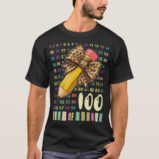 100 Days of School Math Teachers Girls Counting T-Shirt