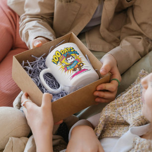 100 Days of School Monkey Fun Coffee Gift Coffee Mug