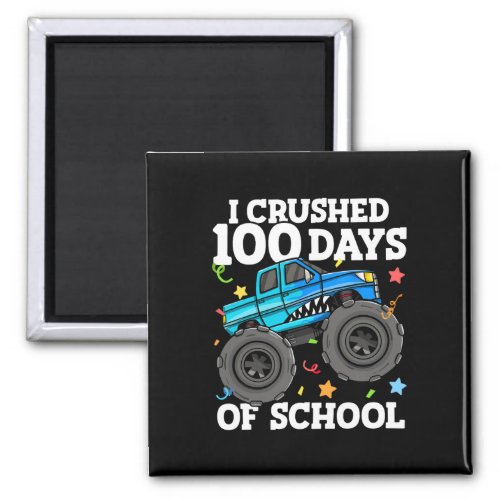 100 Days Of School Monster Truck 100th Day Of Scho Magnet