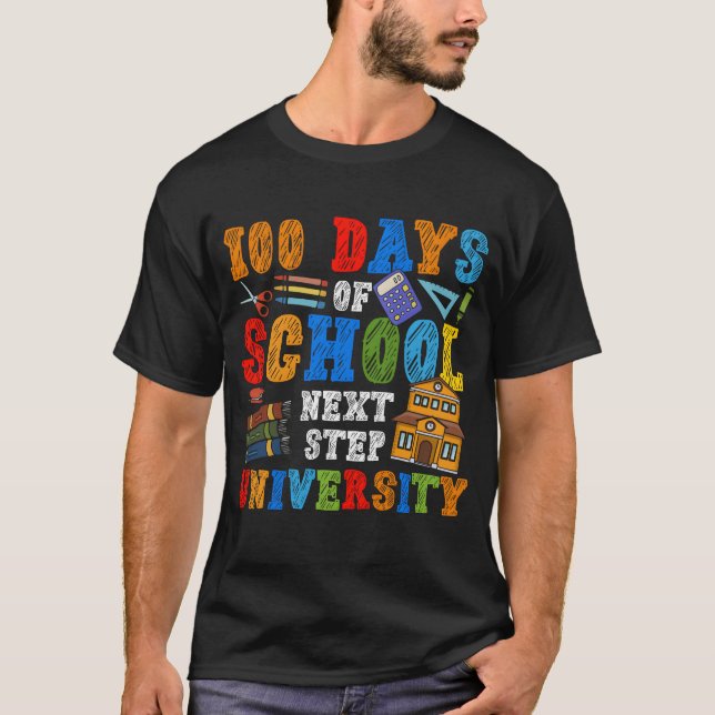 100 Days of School Net Step University T-Shirt (Front)