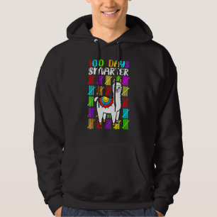 100 Days Of School No Problem Llama Kids 100th Day Hoodie