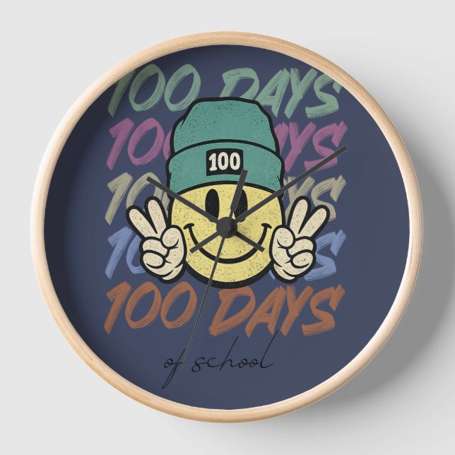 100 days of school, one hundred days of class clock (Front)