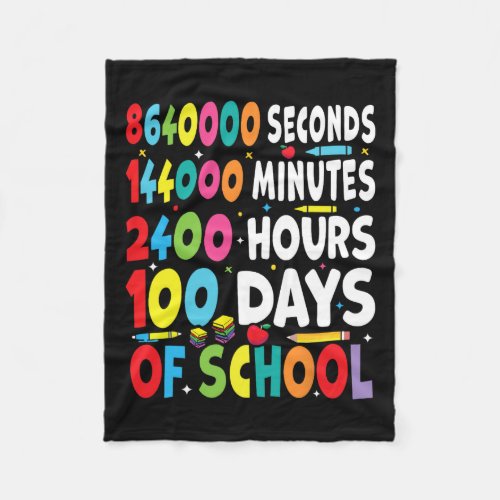 100 Days Of School Outfit For Math Teachers Boys G Fleece Blanket