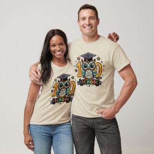 100 Days of School Owl T-shirt