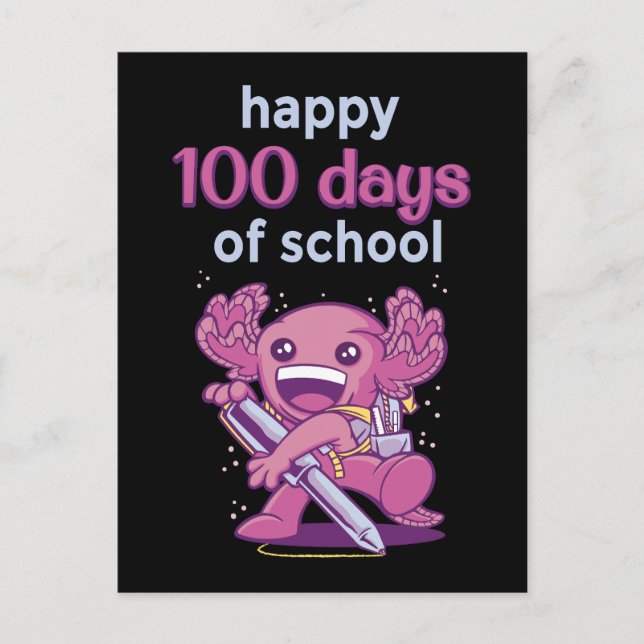 100 days of school postcard (Front)