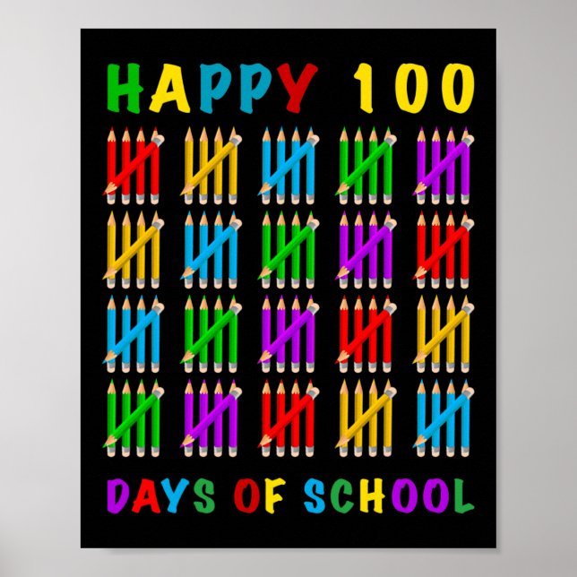 100 Days Of School  Poster (Front)