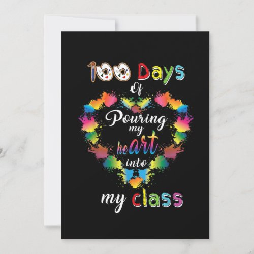 100 Days Of School Pouring He Into My Classteacher Save The Date